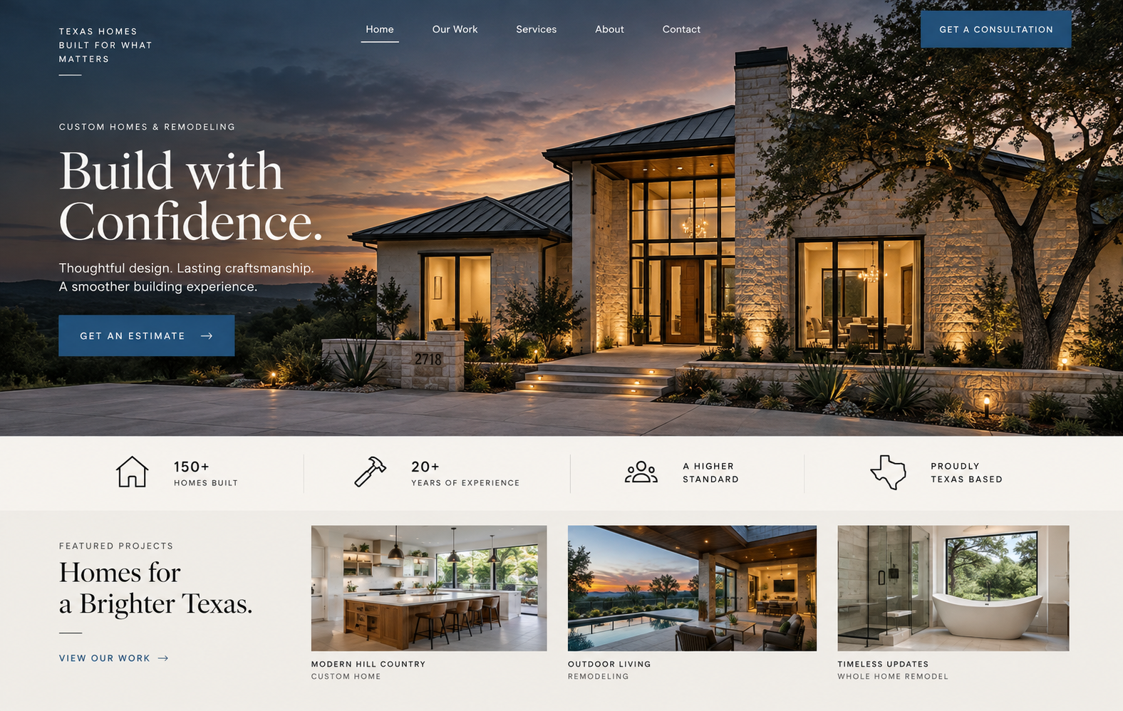 Contractor website design
