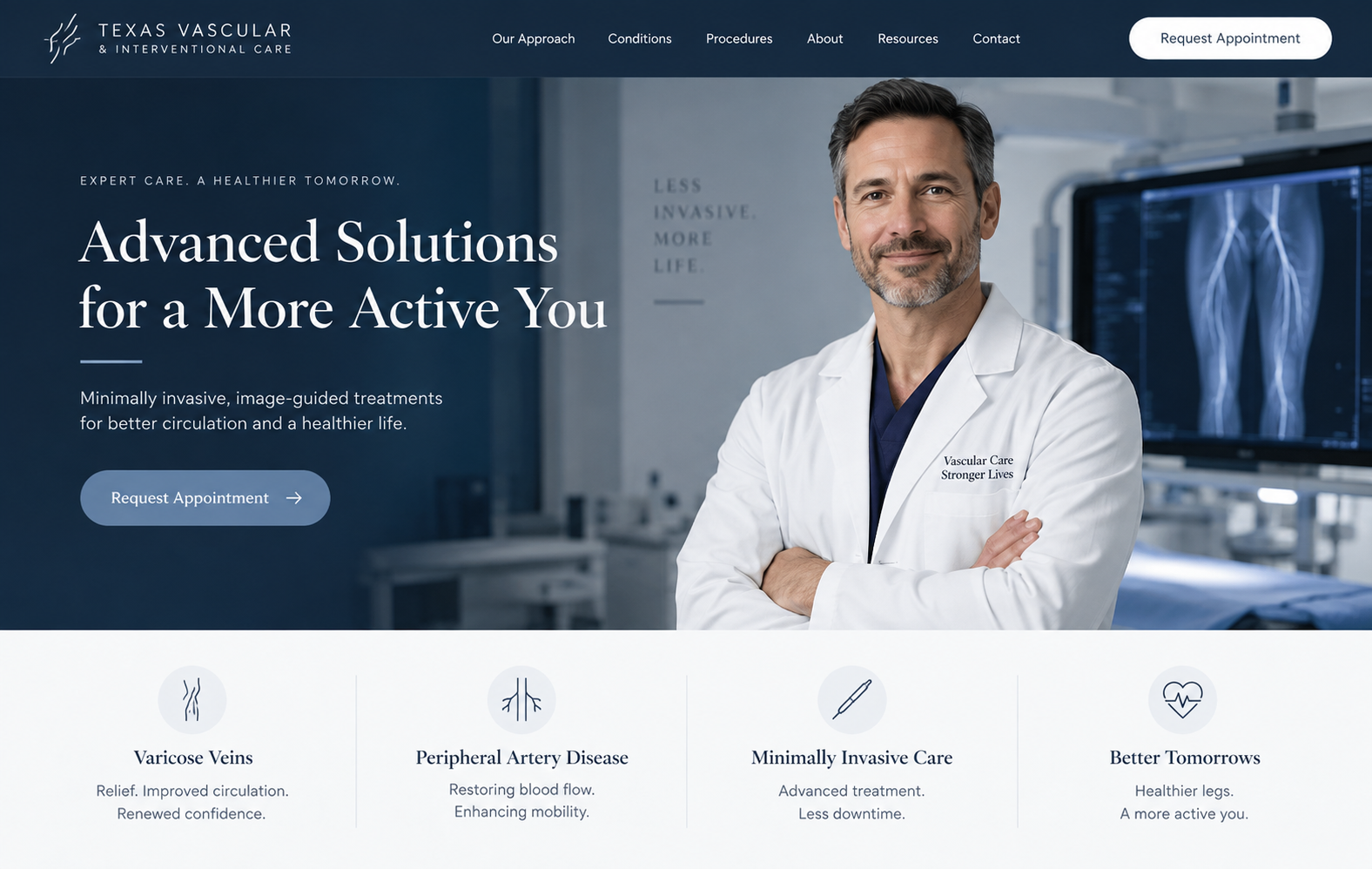 Medical practice website design