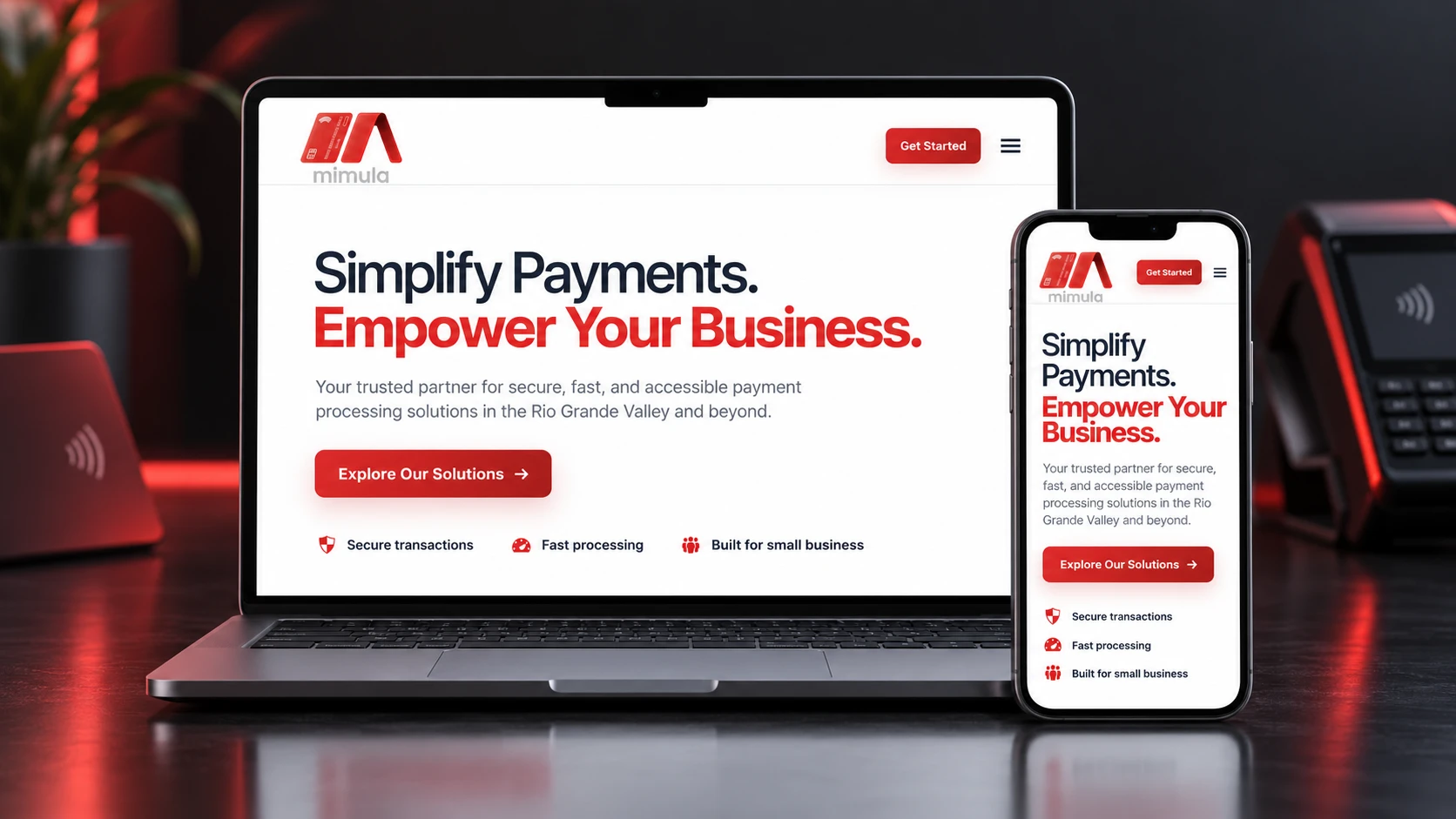 MiMula Payment Solutions website project