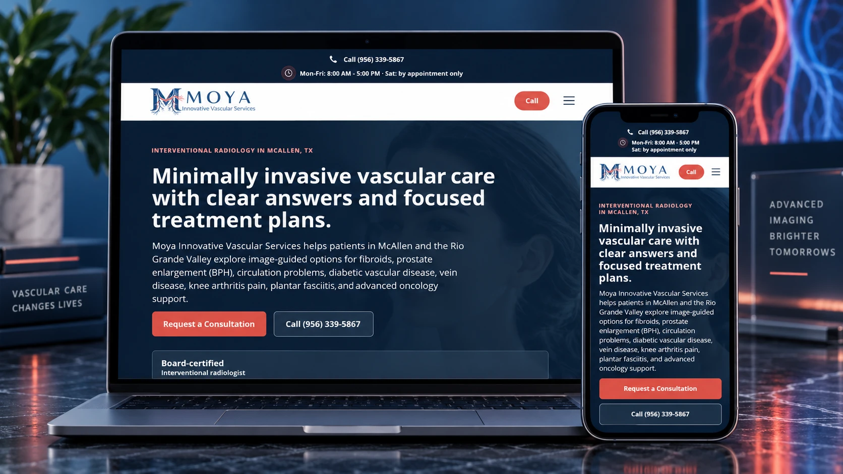 Medical practice website design