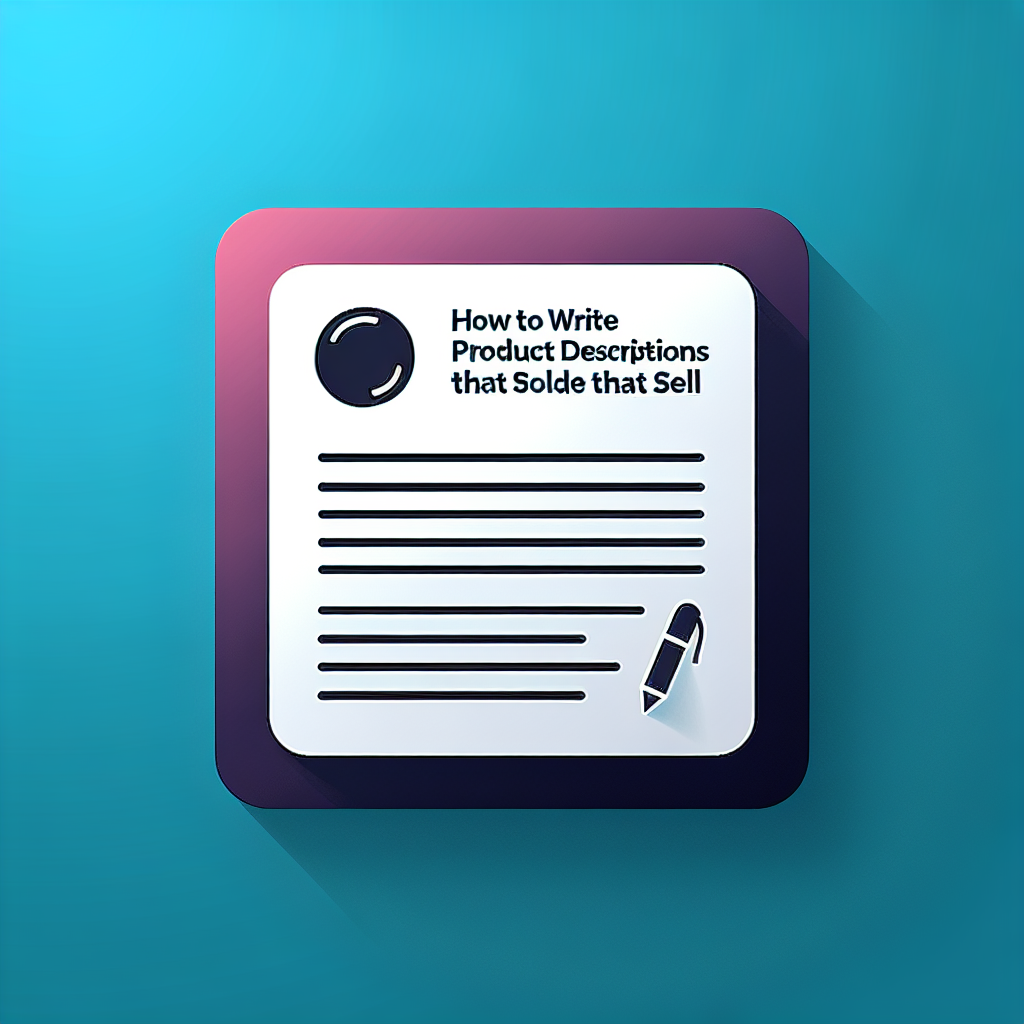 How to Write Product Descriptions That Sell