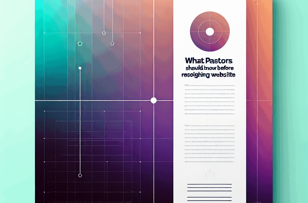 What Pastors Should Know Before Redesigning Their Website