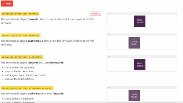 How To Bring Your Website To Life With Css Animations And Effects 106 Four Cubes With Css Animation-Direction Property Set To Normal, Reverse, Alternate, Alternate-Reverse