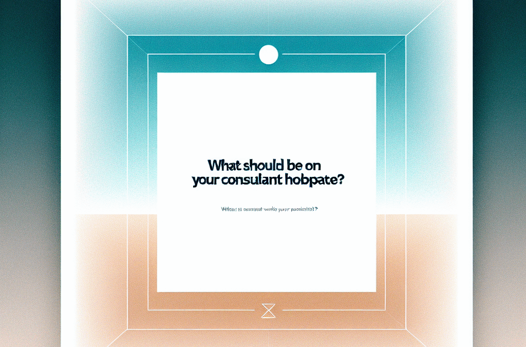 What Should Be on Your Consultant Homepage?
