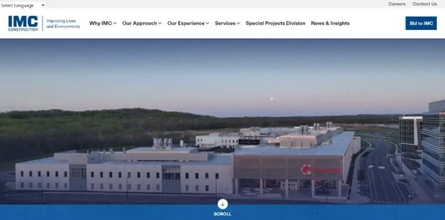Imc Construction Website
