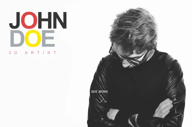 One-page Portfolio Template