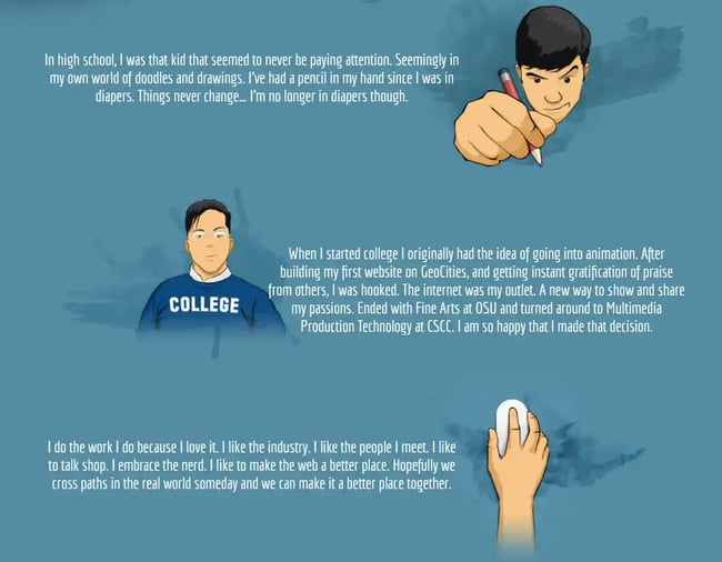 About Me Page Examples - Joe Payton